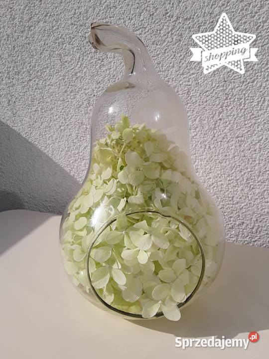 Szklany wazonsłój w kształcie gruszki Warszawa