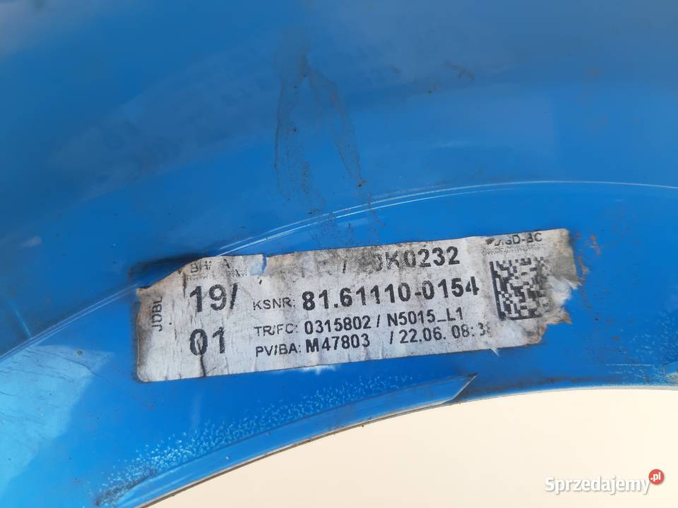 MAN TG3 TGX TGS TGL TGM POLIK PRAWY NAROŻNIK lubuskie Bieleń