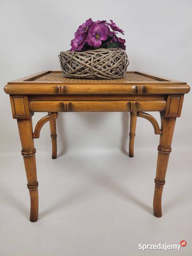 Stolik kawowy z rafią Stoliki kawowe i ławy Białogard