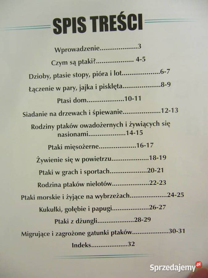 Encyklopedia dzieci Ptaki Warszawa