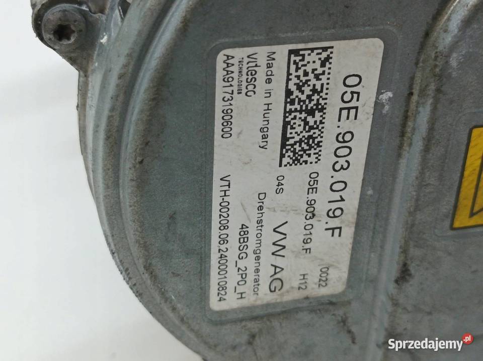 ALTERNATOR DO REGENERACJI 05E903019F 15 TSI MHEV osobowe świętokrzyskie