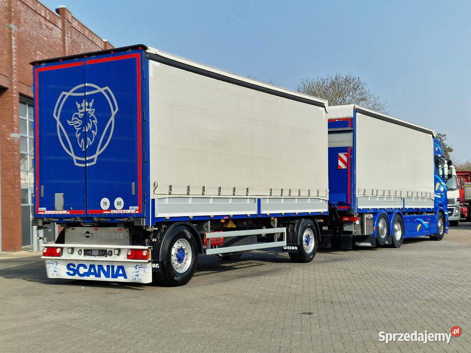 Burto firanka Scania z przyczepa Napęd tylna oś Warszawa