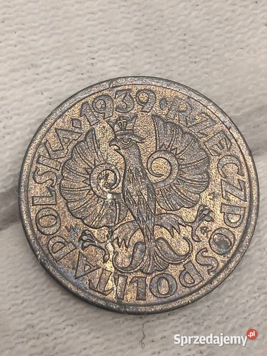 2RP 1 grosz 1939 GG mennicza Numizmatyka Małkinia Górna