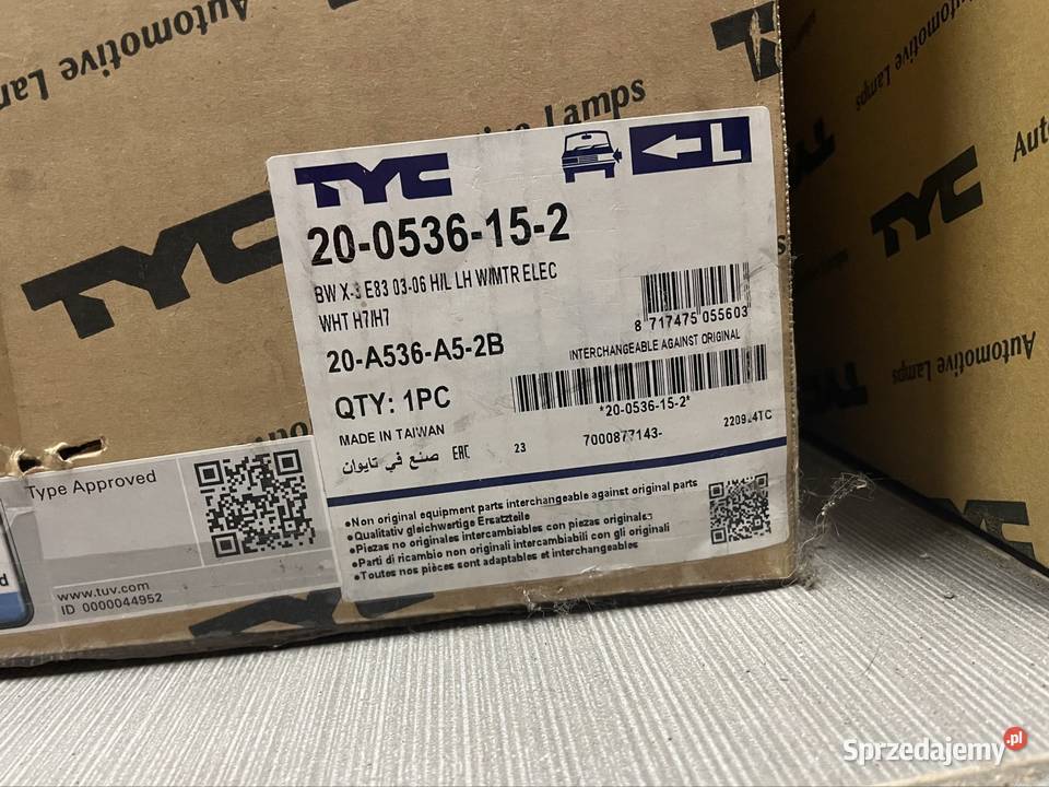 Lampy e83 BMW X3 200309 200808 Czarnca