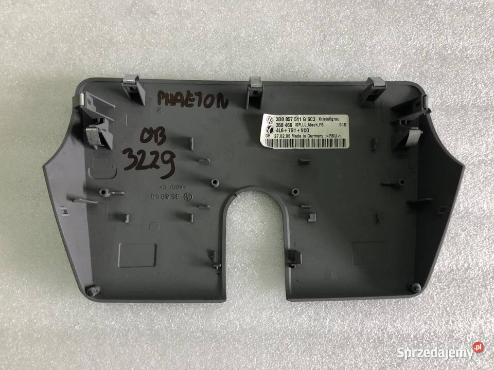 OSŁONA SCHOWKA 3D0857011G VW PHAETON Wyposażenie wnętrza