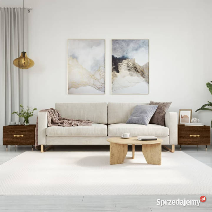 Stoliki kawowe 2 brązowy dąb 50x50x40 WM829363 Warszawa