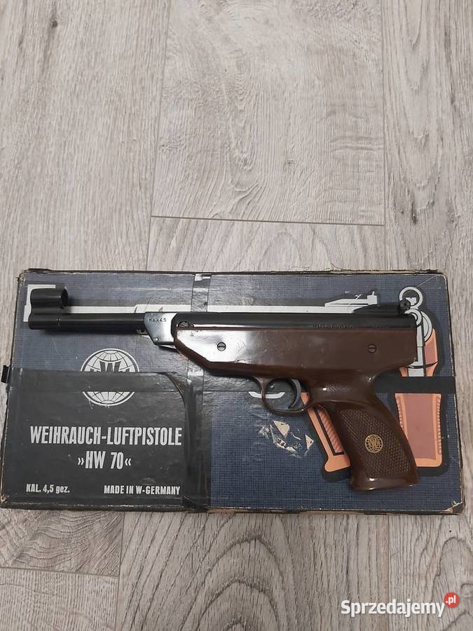 Pistolet Weihrauch HW70 45mm pudełko śrut tarcze lubuskie Wschowa sprzedam