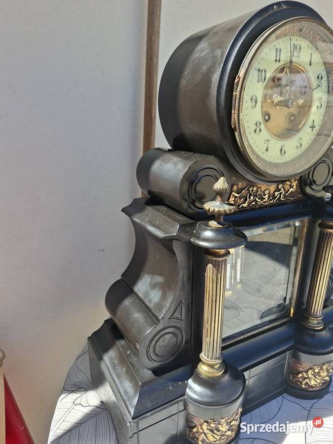 Marmurowy zegar francuski brokot Rzeszów sprzedam