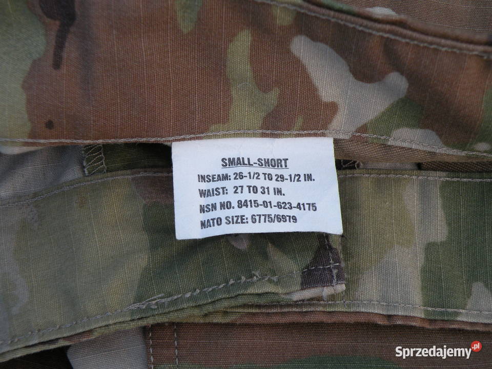 Spodnie ACU multicam ocp small short ripstop dolnośląskie Wrocław
