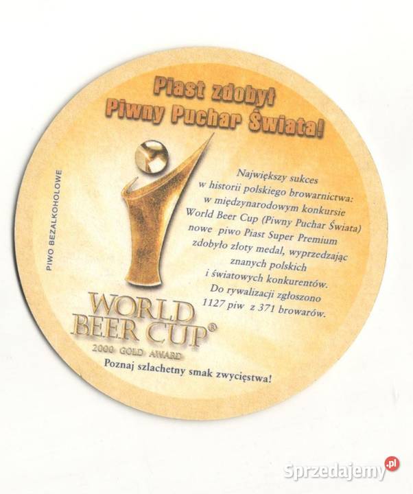 Piast podstawka do piwa 5 śląskie Gliwice