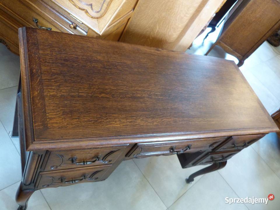 Piękne dębowe biurko ludwikowskiesklep Dąbrowa śląskie Dąbrowa Górnicza