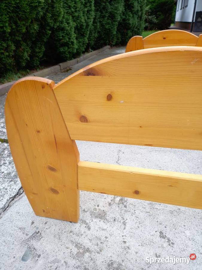 Łóżko drewniane sosnowe używane Szczyrk