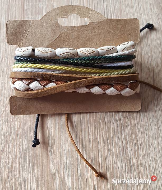 109 Nowe bransoletki męskie zesta sznurki Szczecin