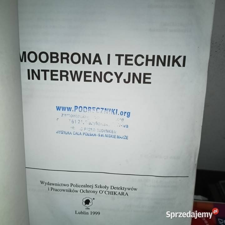 Samoobrona i techniki interwencyjne książki prawo i administracja Gdańsk