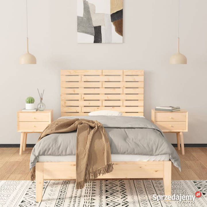 Wezgłowie łóżka 81x3x63 lite drewno sosnowe Warszawa