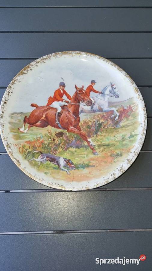 Talerz Dekoracyjny Myśliwski Ceramika i szkło Wola Podłężna sprzedam