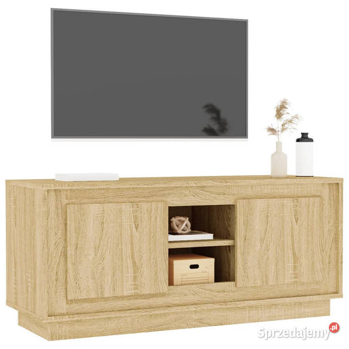 Szafka pod TV dąb sonoma 102x35x45 materiał Warszawa