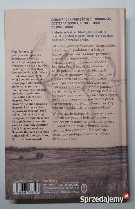 Podróż ludzi Księgi Olga Tokarczuk Gdańsk