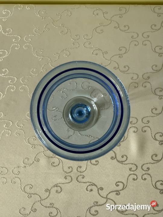 Szklany Wazon Kielich Świecznik na Stopce