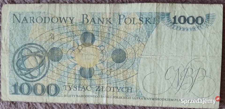 1000 M Kopernik seria GB 1VI1982 r Konin