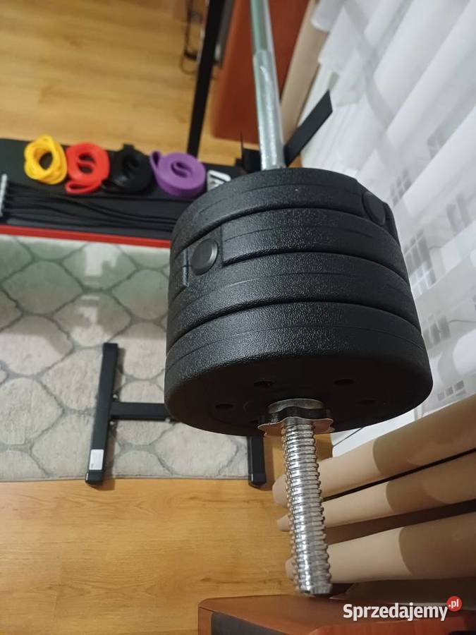 Ławka ławeczka do cwiczeń hantle gryf