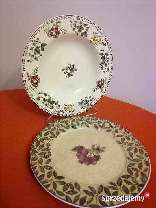 Dwa Talerze Dekoracyjne Tajemniczy Ogród dolnośląskie Wałbrzych