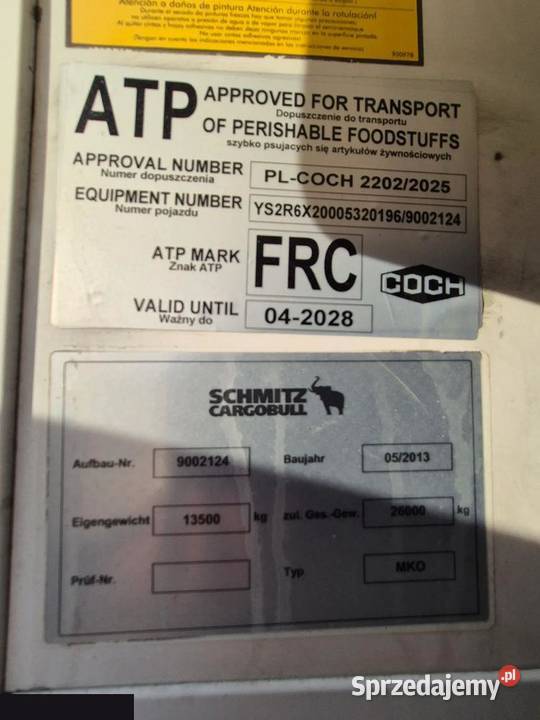 Scania R560 V8 SALON CHŁODNIA SCHMITZ WINDA Czerniewice