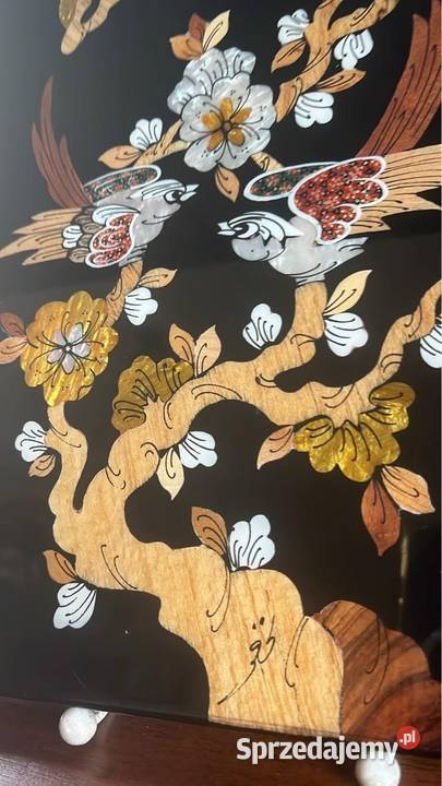 Obraz z laki Made in Iran Syg NAKHAEE 2 ptaszki Gdańsk