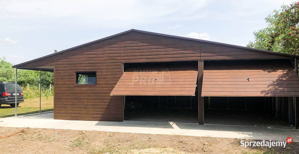 Garaż blaszany 9x6 wiata 3x6 2x Brama drzwi 2x Gryfice
