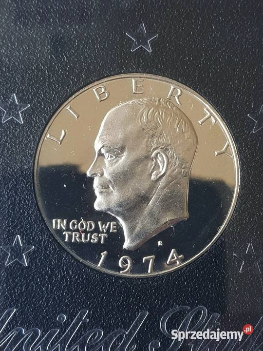 1974 S MINT USA EISENHOWER SILVER PROOF CASED mazowieckie Warszawa