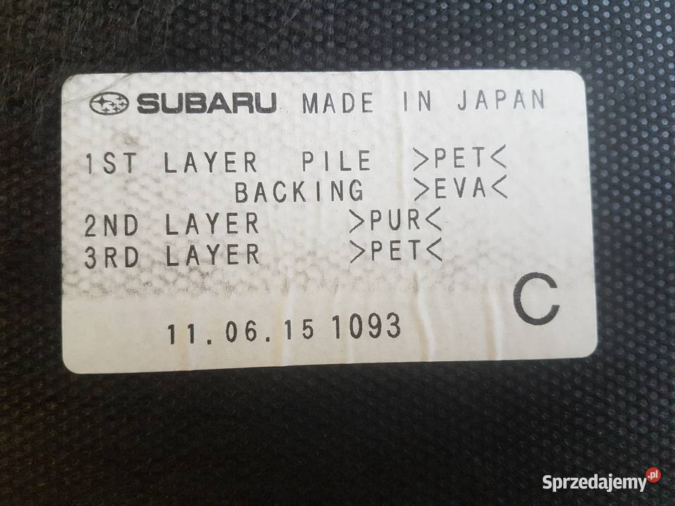 Subaru Forester 3 SH wykładzina płyta podłogi Legnica