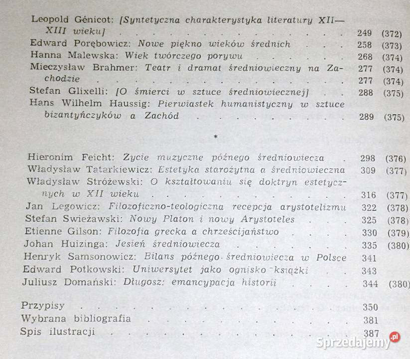 Średniowiecze Jerzy Starnawski