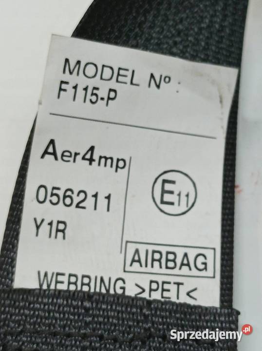 PAS BEZPIECZEŃSTWA PRAWY PRZÓD PASAŻERA 5023G1P4 sprzedam