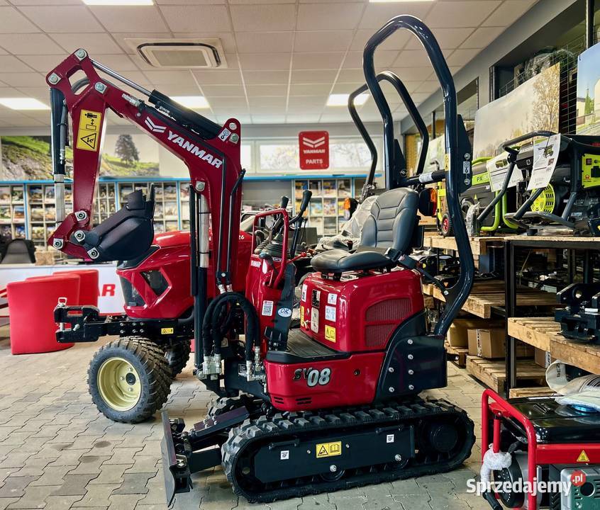 Nowa minikoparka YANMAR SV08 2023 r RĘKI LEASING Rok produkcji 2025 łódzkie Łagiewniki Nowe