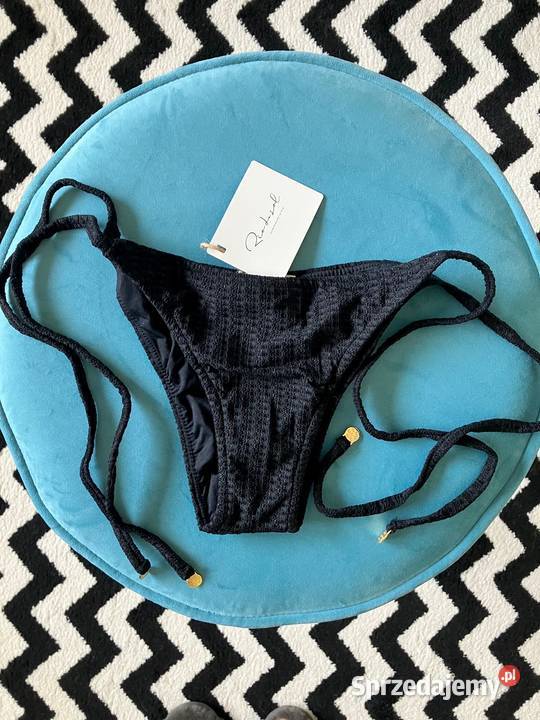 Nowy dół bikini czarny wiązany Rio de Sol Brasil Stroje kąpielowe