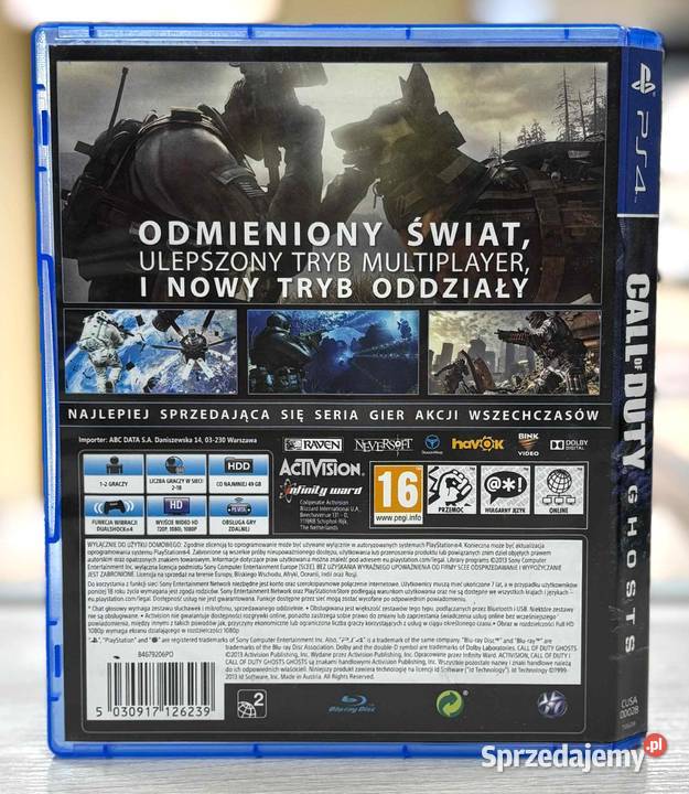 Gra 4 Call of Duty Ghosts Elbląg