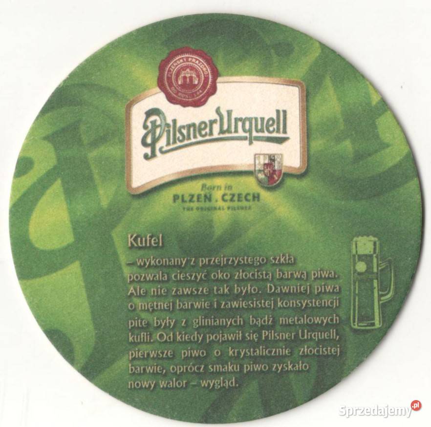 Pilsner Urquell podstawka do piwa 19 Gliwice