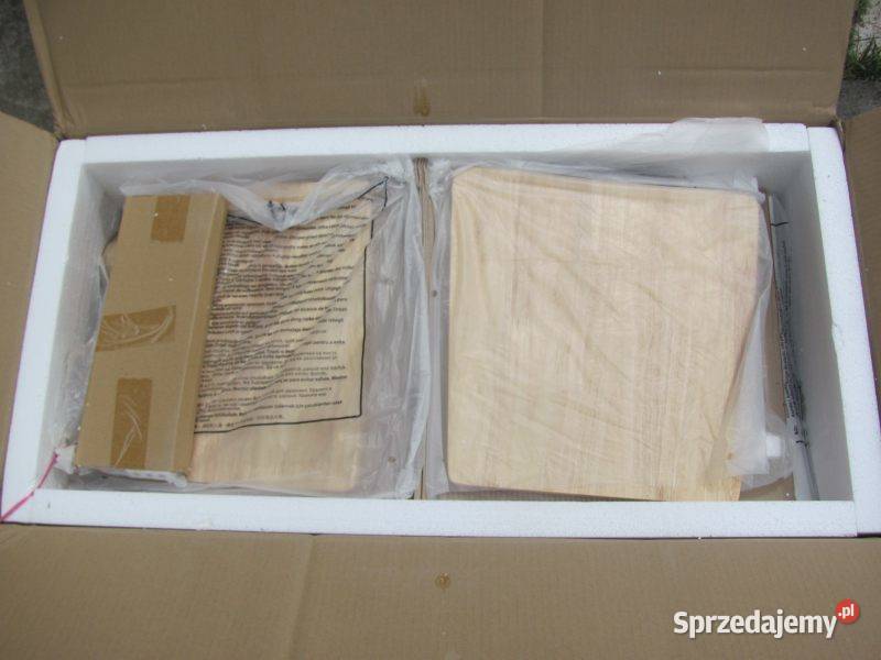 krzsło białe do jadalni 2 lite drewno 43cm