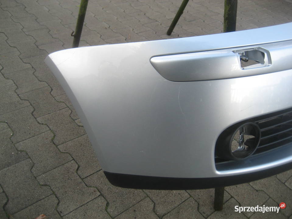 vw golf v 5 0309r zderzak przedni spoiler srebny Rakoniewice