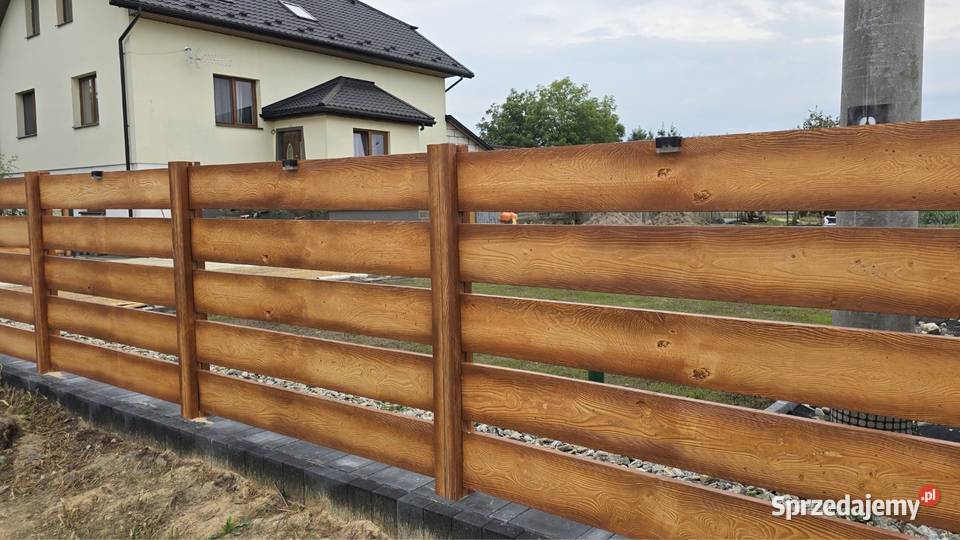Ogrodzenia z betonowego drewna ogrodzenia