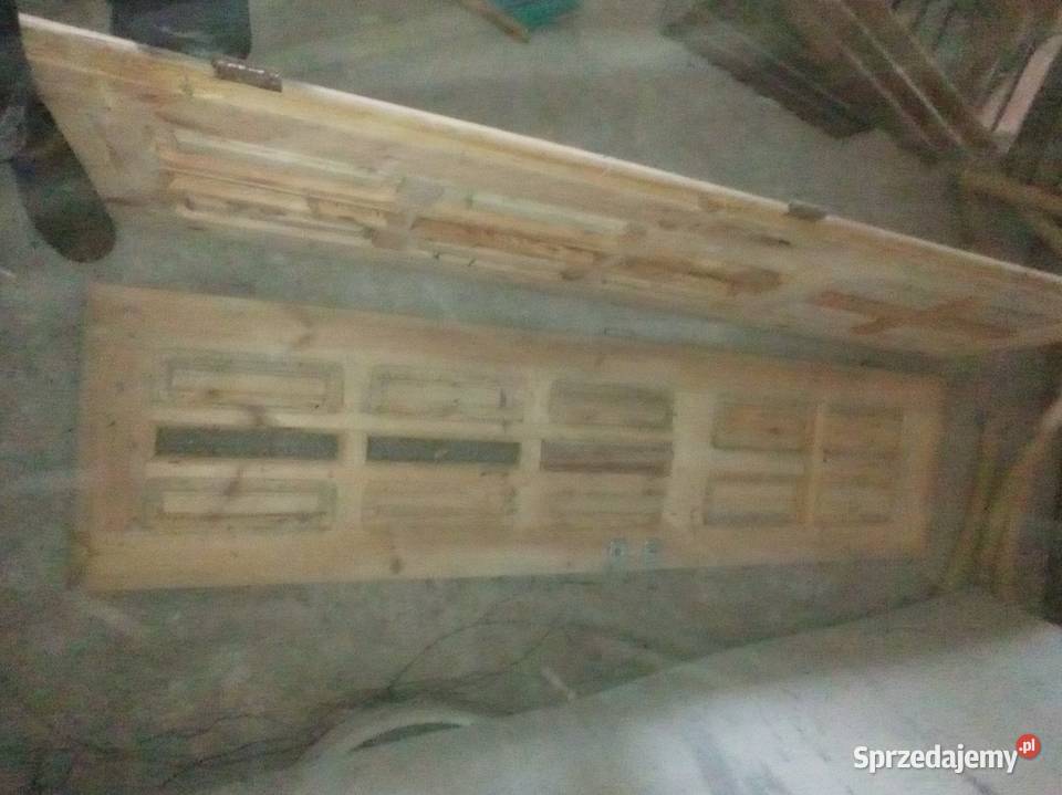 Sprzedam drzwi drewniane dwu skrzydłowe Łowicz