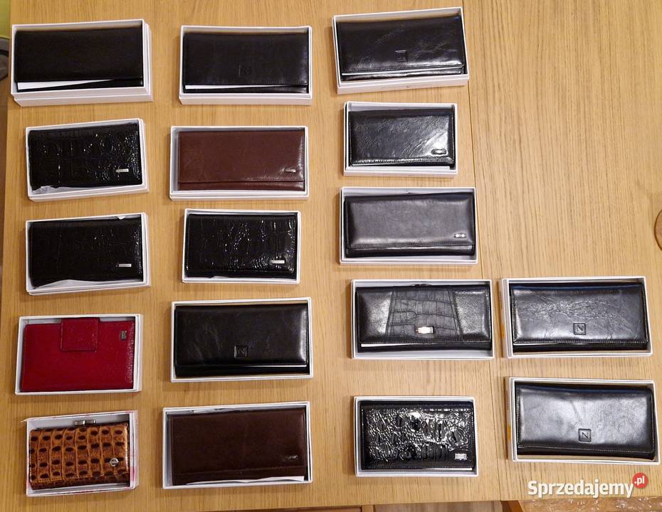 Wyprzedaż HURT portfele etui torebki 369 sztuk Warszawa