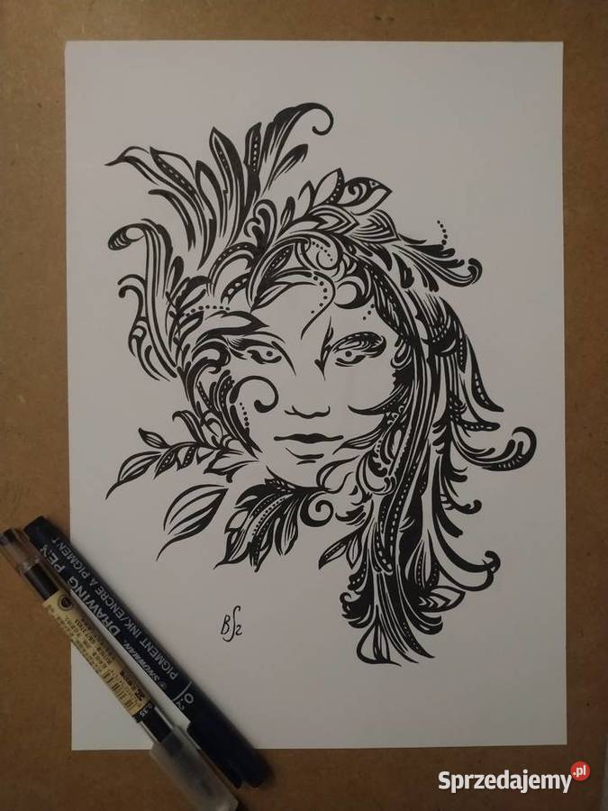 Rysunek twarz cienk blok t A4 250 gm2 Warszawa