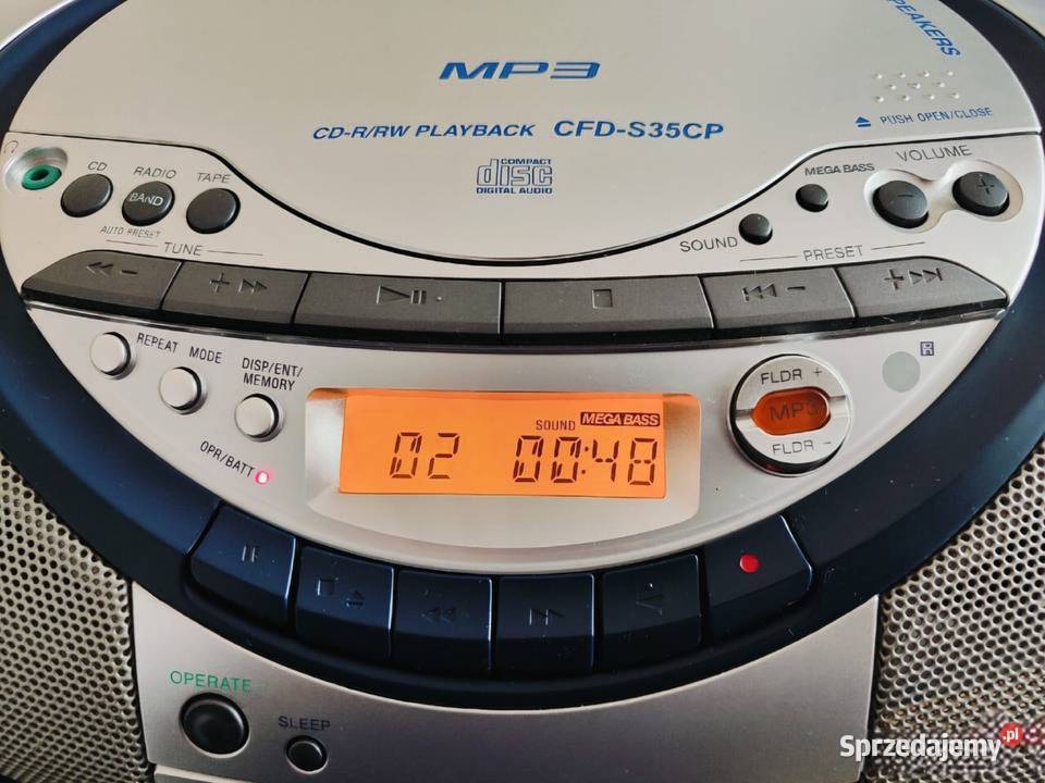 Radiomagnetofon Sony CD CFDS35CP Sprawny Kielce sprzedam