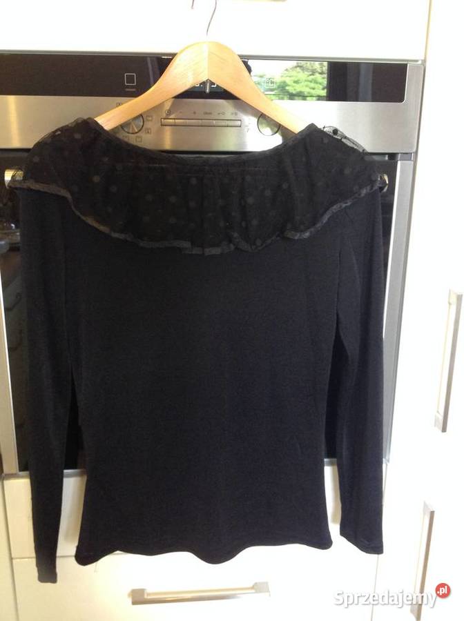 Czarna Bluzka Hiszpanka Damska BETTY BARCLEY SM Bluzki i koszule