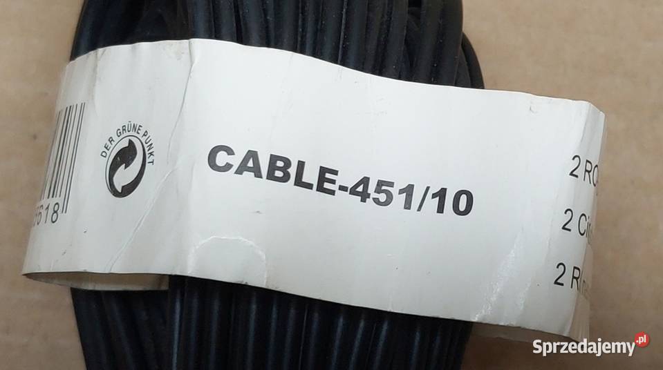 KABEL ZŁĄCZE 2X RCA MĘSKI NA 2X RCA ŻEŃSKIE Mielęcin sprzedam