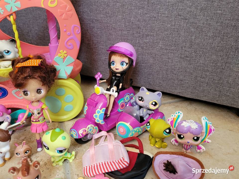Littlest Pet Shop zestaw 32 LPS dodatki autko wielkopolskie Środa Wielkopolska