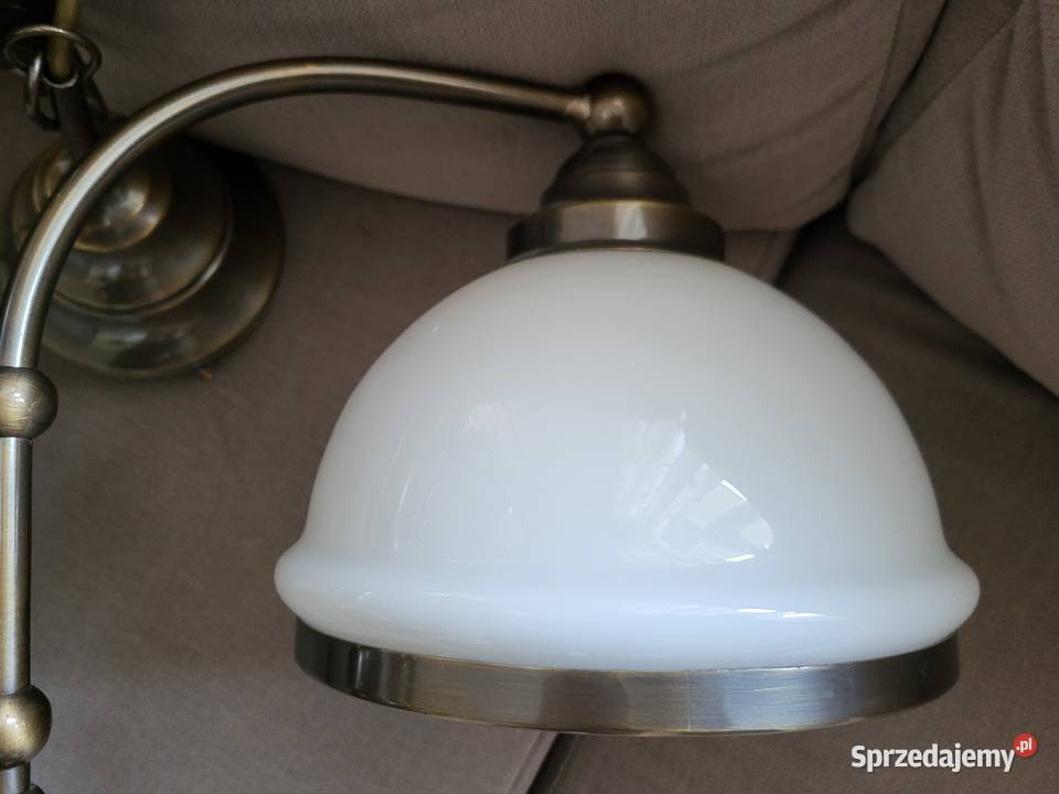 Piekna lampa mosiądz ceramika Warszawa