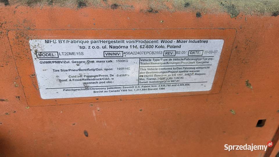 Trak Poziomy Taśmowy Wood Mizer LT20 series świętokrzyskie sprzedam