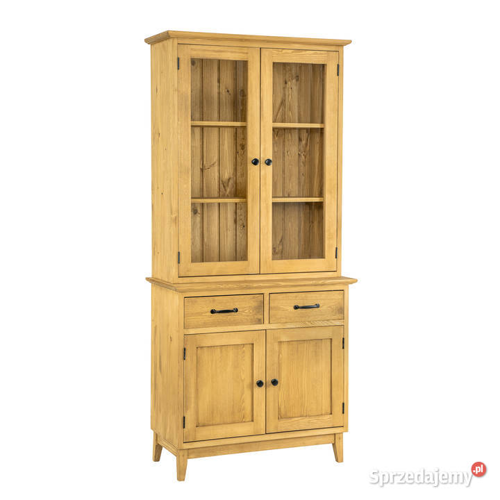 przeszklona witryna drewniana SKN 07